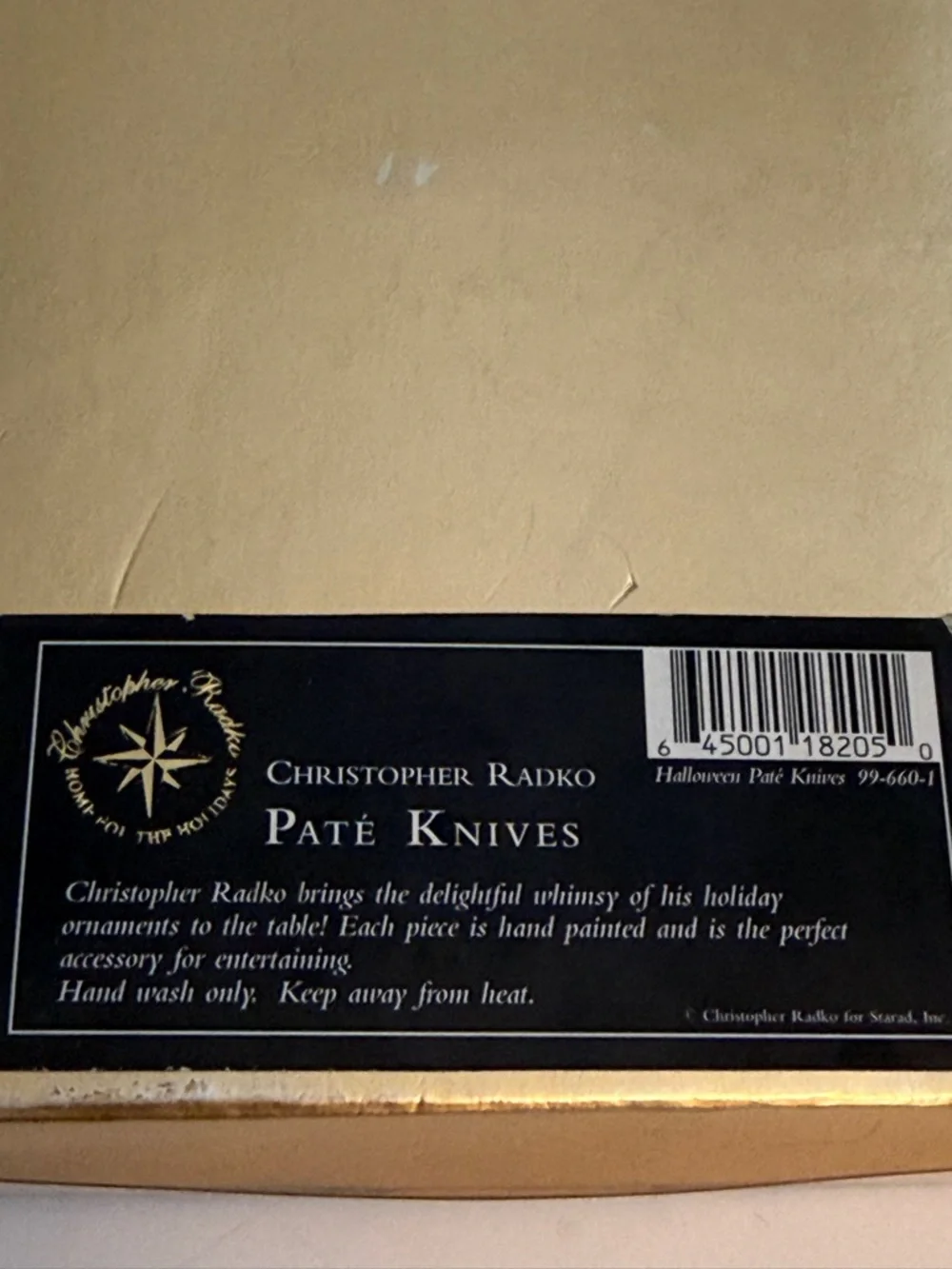 Christmas Radko Halloween Pate Knives